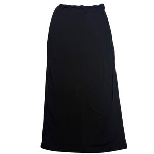 Mimu Max Black Maxi Skirt Women's Size M Knit Stretchy Gothic Dark Academia